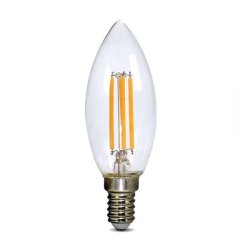 LED bulb E14 4W white warm SOLIGHT WZ401A-1