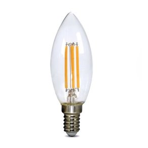 LED bulb E14 4W white warm SOLIGHT WZ401A-1