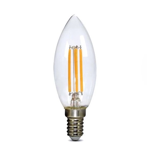 LED bulb E14 4W white warm SOLIGHT WZ401A-1