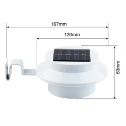 Solar lampe 4L med hurtig feste anordning