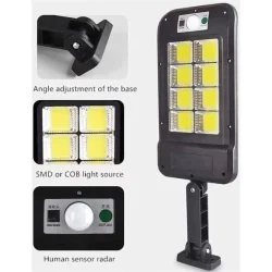  Solar Lamp LED for vegg med PIR