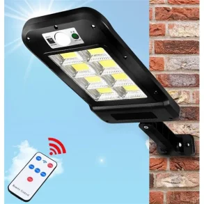  Solar Lamp LED for vegg med PIR