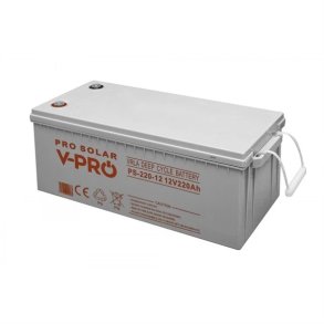 Batteri 12V 220Ah V-PRO SOLAR DEEP CYCLE