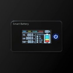 Batteri LiFePO4 12,8V 200Ah GETI GBL-12-200B Bluetooth+skjerm