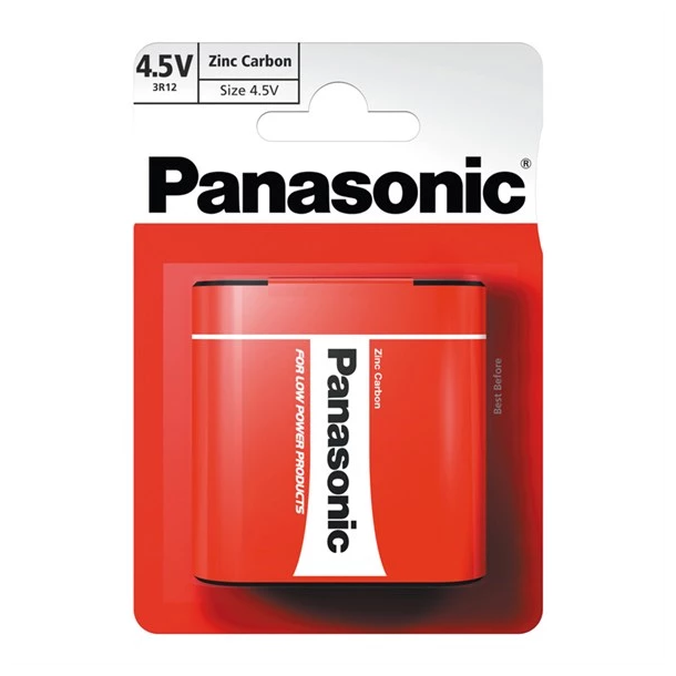 Batteri 3R12 (4,5V) Zn-Cl PANASONIC 1stk