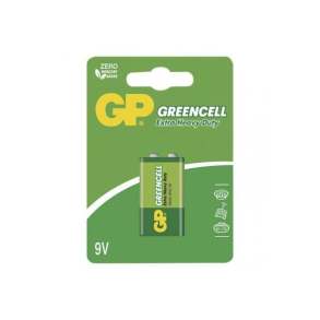 Batteri 6F22 (9V) Zn-Cl GP Greencell