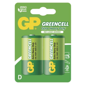 Battery D (R20) Zn-Cl GP Greencell 2stk