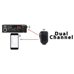 Mikrofon og dongel med Bluetooth PNI Mike 65, dual channel, kompatibel med PNI HP 6500, PNI HP 7120