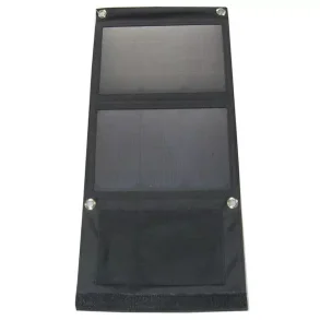 Photovoltaic solar panel 7W with USB, portable, folding