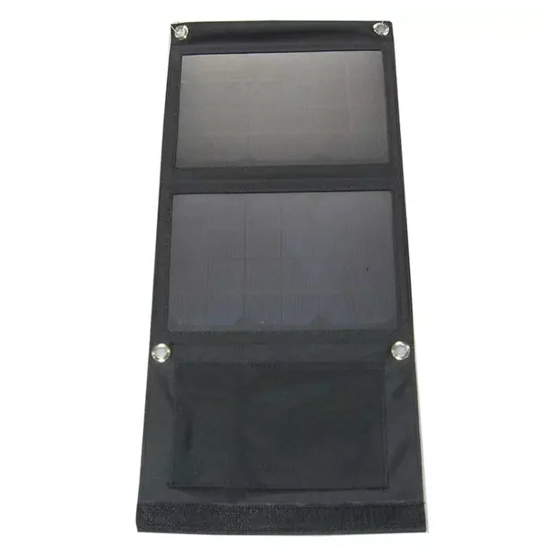 Photovoltaic solar panel 7W with USB, portable, folding