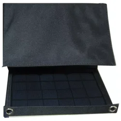 Photovoltaic solar panel 7W with USB, portable, folding