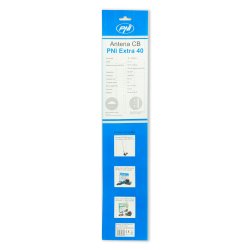 CB PNI Extra 40 antenna, with magnet included, length 45 cm, 30W, 26-30MHz, SWR 1.0, fiberglass