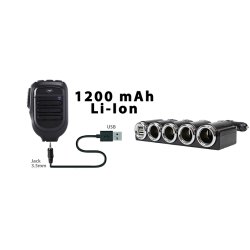 Mikrofon og dongel med Bluetooth PNI Mike 65, dual channel, kompatibel med PNI HP 6500, PNI HP 7120