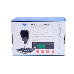 CB PNI Escort radio station HP 9500 multistandard, ASQ, VOX, Scan, 4W, AM-FM, 12V / 24V power supply