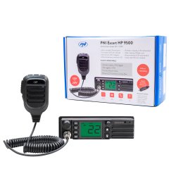 CB PNI Escort radio station HP 9500 multistandard, ASQ, VOX, Scan, 4W, AM-FM, 12V / 24V power supply