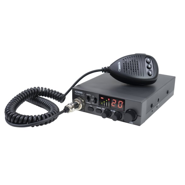 CB Moonraker MINOR II PLUS radio station, RF GAIN, adjustable ASQ and 12V-24V power supply
