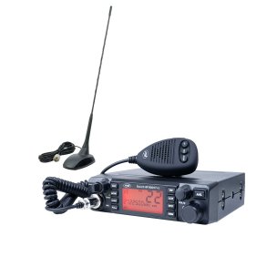 CB PNI ESCORT HP 9001 PRO ASQ radiostasjonspakke justerbar, AM-FM, 12V, 4W + CB PNI Extra 48-antenne