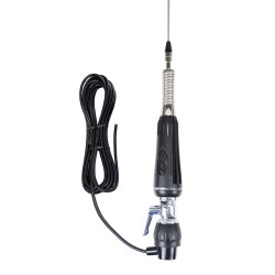 CB PNI LED 1000 folding antenna, 100 cm long, with cable and fixed butterfly mount, 26-30 MHz, 300 Watt, illuminates during transmission
