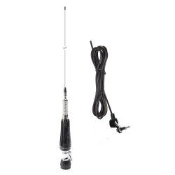 CB PNI LED 1000 folding antenna, 100 cm long, with cable and fixed butterfly mount, 26-30 MHz, 300 Watt, illuminates during transmission