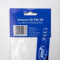 Antenna CB PNI S9 with butterfly length 120 cm with RG58 cable 4m