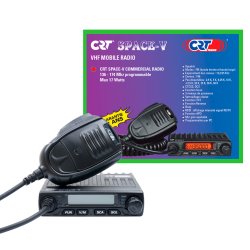 VHF CRT SPACE VHF mobile 136-174MHz, 199 channels, PC programmable, 13.8 Vdc, Talk Around, Scan