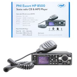 CB and MP3 PNI Escort HP 8500 ASQ radio station includes HS81 and HS71 headphones og >FM radio