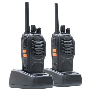 PNI PMR R40 Pro portable radio station, set with 2 pcs, 0.5W, ASQ, TOT, monitor, programmable, 1200mAh batteries, chargers and headphones included