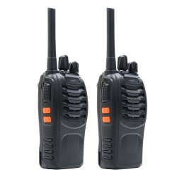 PNI PMR R40 Pro portable radio station, set with 2 pcs, 0.5W, ASQ, TOT, monitor, programmable, 1200mAh batteries, chargers and headphones included