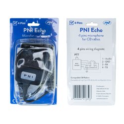 Echo mikrofon med forsterker 4pin