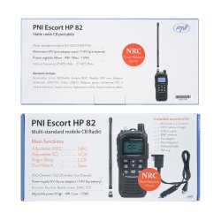 Portable CB radio station PNI Escort HP 82, multi standard, 4W, 12V, AM-FM, NRC, Dual Watch, Roger B
