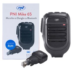 Mikrofon og dongel med Bluetooth PNI Mike 65, dual channel, kompatibel med PNI HP 6500, PNI HP 7120