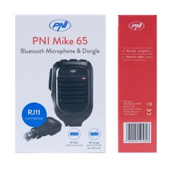 Mikrofon og dongel med Bluetooth PNI Mike 65, dual channel, kompatibel med PNI HP 6500, PNI HP 7120