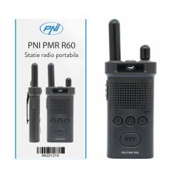 Portable radio station PNI PMR R60 446MHz, 0.5W, 16 programmable channels