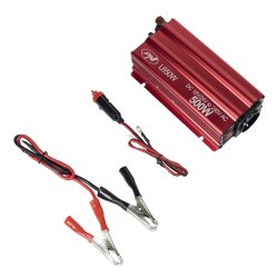 Voltage inverter PNI L650W dual power supply 12V/24V, output 230V, 500W, modified sine, USB plug 5V 500mAh, with power clamps and cigarette lighter plug included