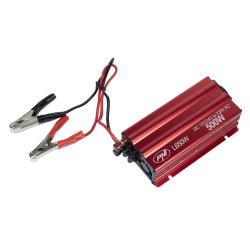 Voltage inverter L650W dual power supply 12V/24V, output 230V, 500W, modified sine, USB plug 5V 