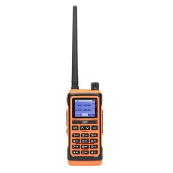 Portable VHF/UHF radio station PNI P17UV dual band 144-146MHz and 430-440MHz, 999CH, 1500mAh, Scan, 