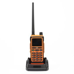 Portable VHF/UHF radio station PNI P17UV dual band 144-146MHz and 430-440MHz, 999CH, 1500mAh, Scan, 