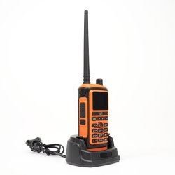 Portable VHF/UHF radio station PNI P17UV dual band 144-146MHz and 430-440MHz, 999CH, 1500mAh, Scan, 