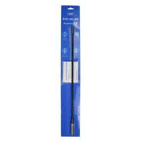 CB antenna PNI ML40, length 57 cm, with M6 to M5 threaded male-male adapter included