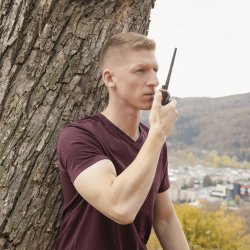 Portable VHF/UHF radio station PNI P17UV dual band 144-146MHz and 430-440MHz, 999CH, 1500mAh, Scan, 