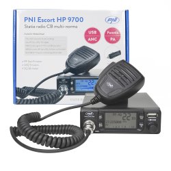 PNI Escort HP 9700 USB, ANC, ASQ radio station, 12V power supply, cigarette lighter plug included