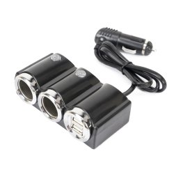 Sigarettennersplitter PNI Lighter 20 12V/24V 2 utganger, 2 x USB, LED-indikator