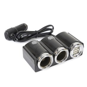 Sigarettennersplitter PNI Lighter 20 12V/24V 2 utganger, 2 x USB, LED-indikator