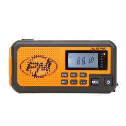 Ekspedisjonsradio Portable radio PNI DYN300, with dynamo, solar charge, flashlight, powerbank 4000 