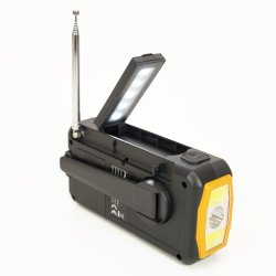 Ekspedisjonsradio Portable radio PNI DYN300, with dynamo, solar charge, flashlight, powerbank 4000 