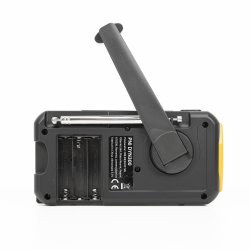 Ekspedisjonsradio Portable radio PNI DYN300, with dynamo, solar charge, flashlight, powerbank 4000 