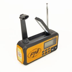 Ekspedisjonsradio Portable radio PNI DYN300, with dynamo, solar charge, flashlight, powerbank 4000 