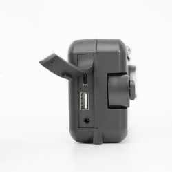 Ekspedisjonsradio Portable radio PNI DYN300, with dynamo, solar charge, flashlight, powerbank 4000 