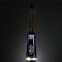 CB PNI LED 1000 folding antenna, 100 cm long, with cable and fixed butterfly mount, 26-30 MHz, 300 Watt, illuminates during transmission