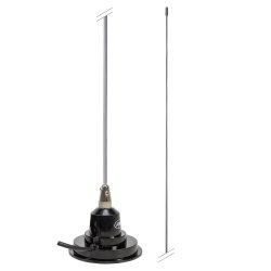 VHF300 magnet antenne med 4m kabel og plugg 134 - 174 MHz, 136 cm